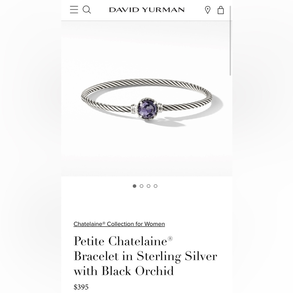 David Yurman Chatelaine® Bracelet with Amethyst and Diamonds